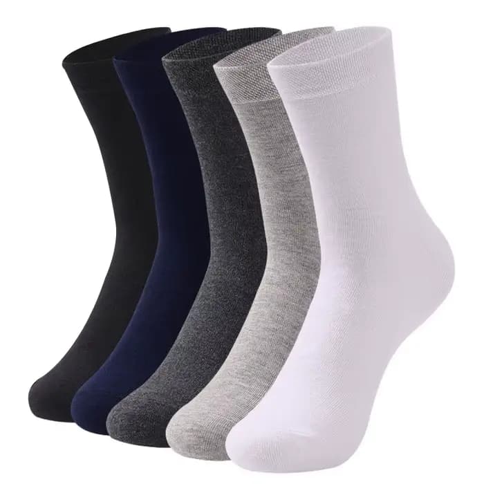 Chaussettes rayées en coton pour hommes