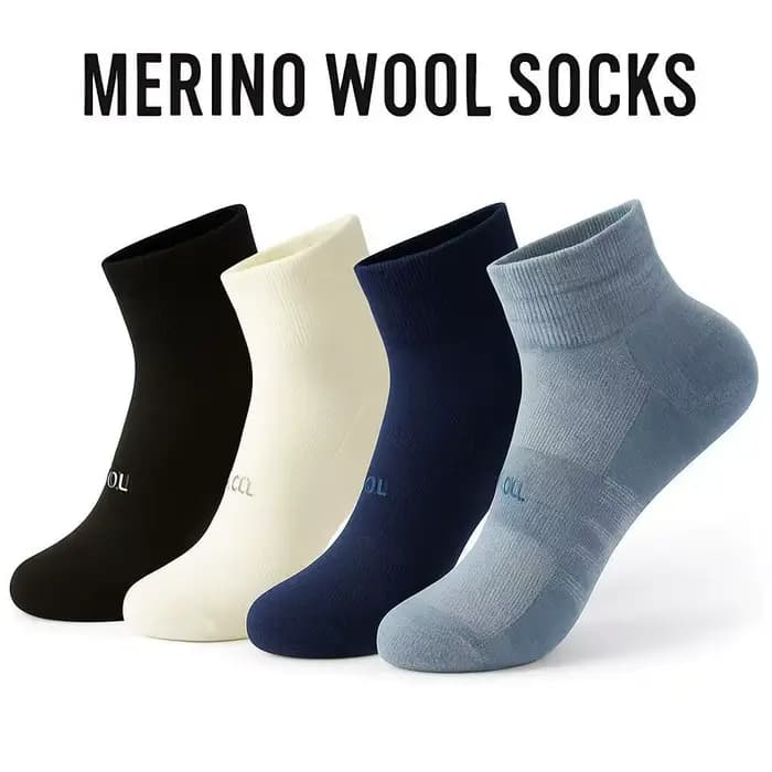 Chaussettes unisexes en laine mérinos, respirantes, coupe basse, 70% laine mérinos, évacuant l'humidité, hauteur de cheville pour hommes et femmes