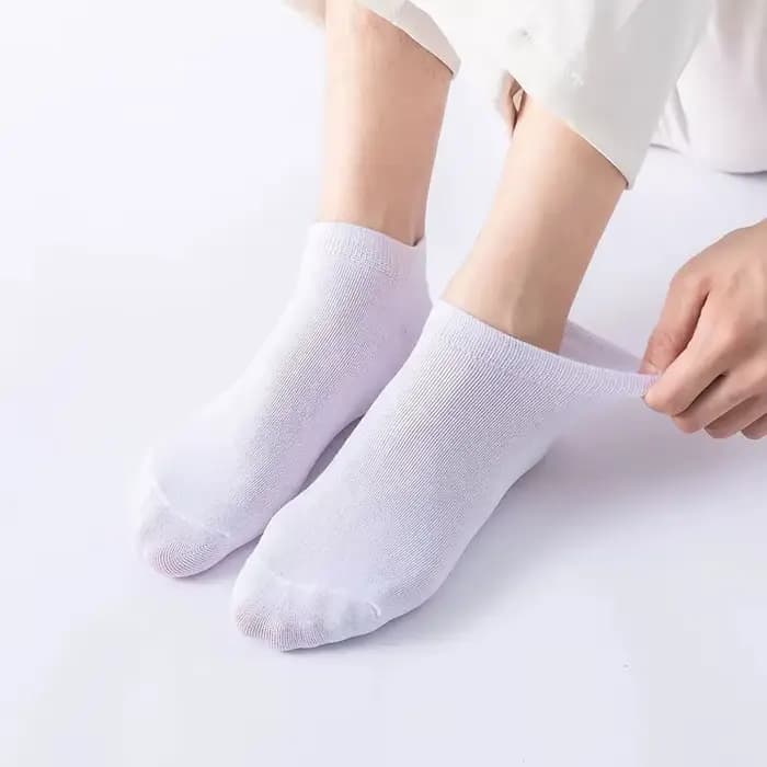 Lot de 5 paires de chaussettes courtes pour femme en fibre de bambou