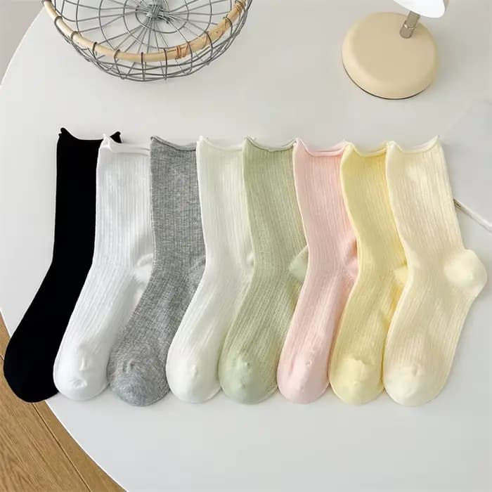 Chaussettes pour femmes mince été nouvelle couleur bonbon évider
