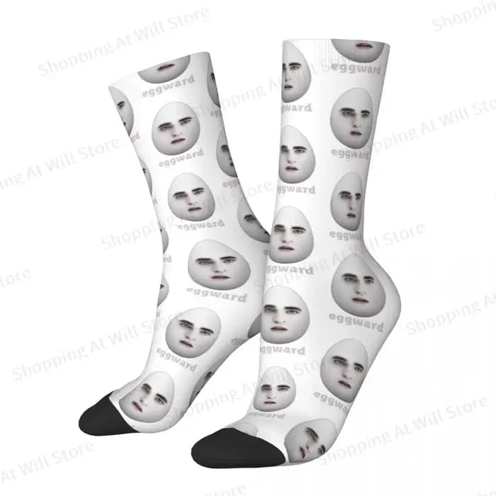 Edward Cullen Eggward hommes femmes chaussettes heureuses cyclisme nouveauté printemps été automne hiver bas cadeau