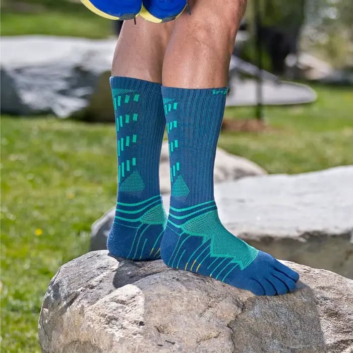 InjSilk-Chaussettes épaisses à cinq doigts pour le trekking