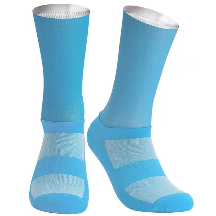 2025 vélo nouvelle équipe d'été Aero chaussettes de cyclisme Gel de silice antidérapant respirant Pro course chaussettes de sport hommes femmes Calcetines Ciclism