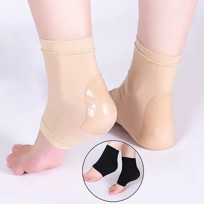 2 pièces Gel hydratant talon chaussettes Spa chaussette pour soin des pieds Gel