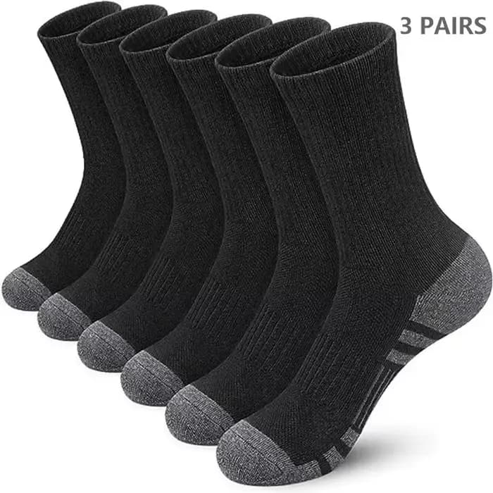 3 paires de chaussettes de gymnastique en plein air pour hommes