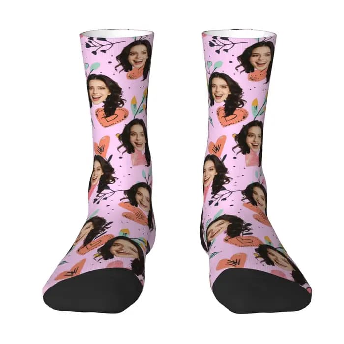 Chaussettes personnalisées avec photo de visage