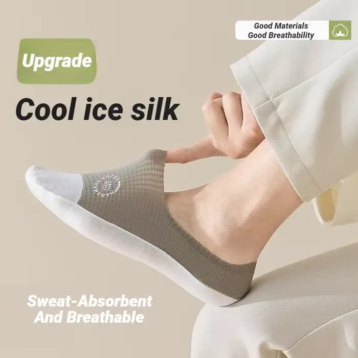 Chaussettes bateau invisibles pour hommes à motif gaufré, fines, respirantes, confortables, de haute qualité, absorbant la transpiration, en maille décontractée