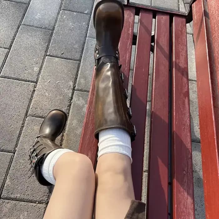 Bas hauts pour femmes, chaussettes longues à rayures verticales blanches