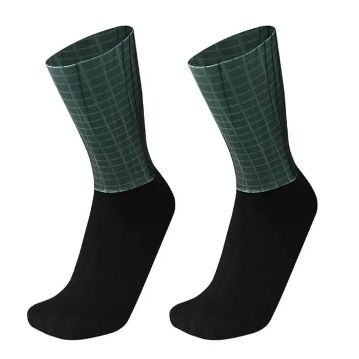 Chaussettes de cyclisme coordonnantes en silicone pour homme