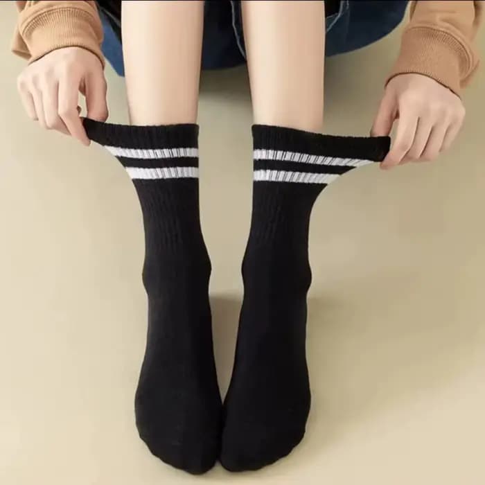 5/6/10 paires de chaussettes mi-hautes pour femmes