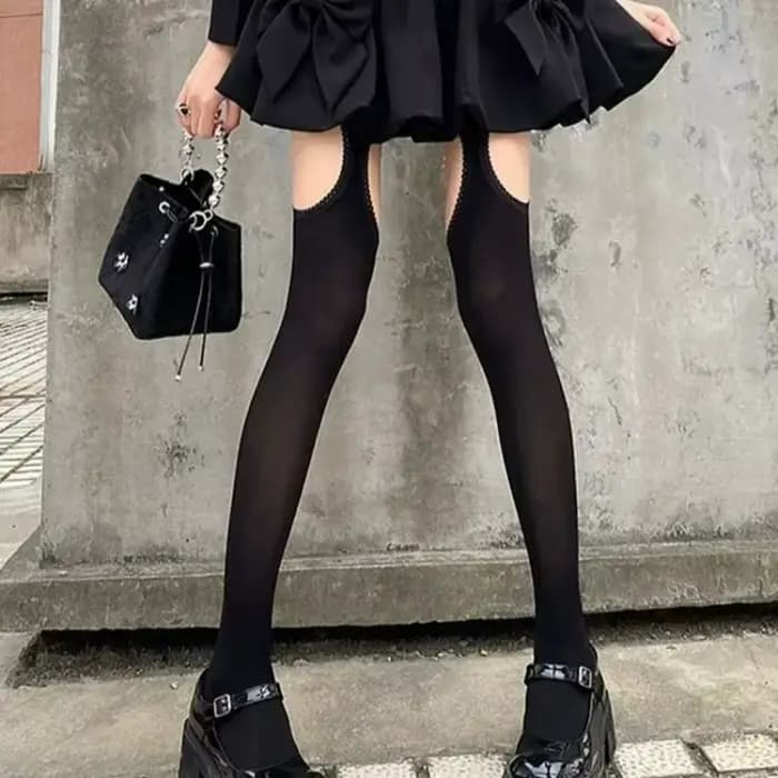 Collants en velours à larges bandes pour femmes