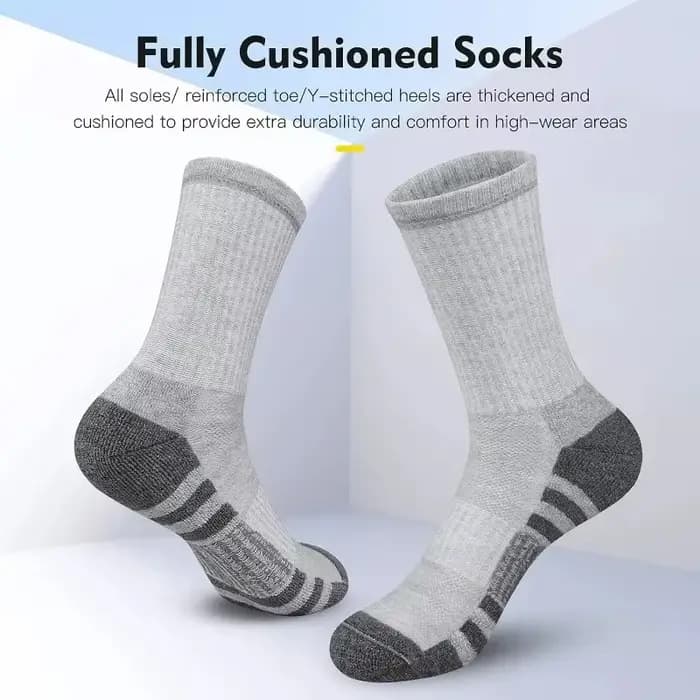 8 pièces-4 paires chaussettes de sport amorti respirant