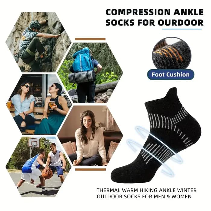Chaussettes en laine mérinos pour hommes et femmes