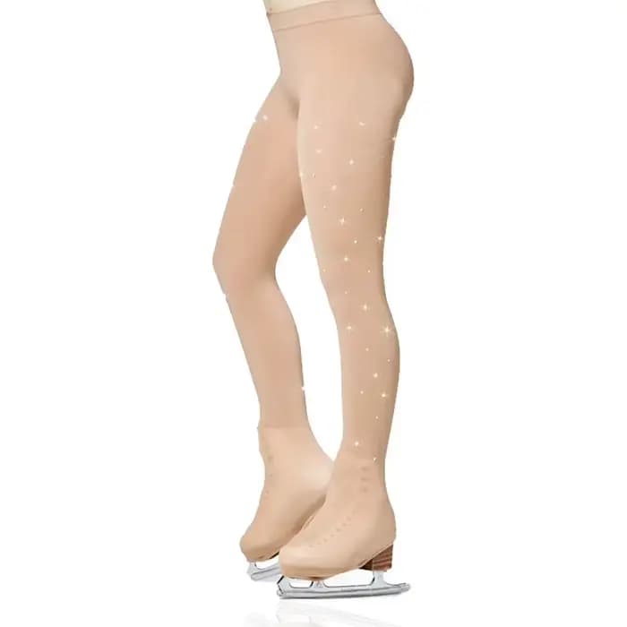 Collants de patinage artistique en strass pour adultes et enfants, justaucorps de gymnastique, pantalons de patinage sur glace, chaussettes pour filles, Legging de Fitness pour adultes