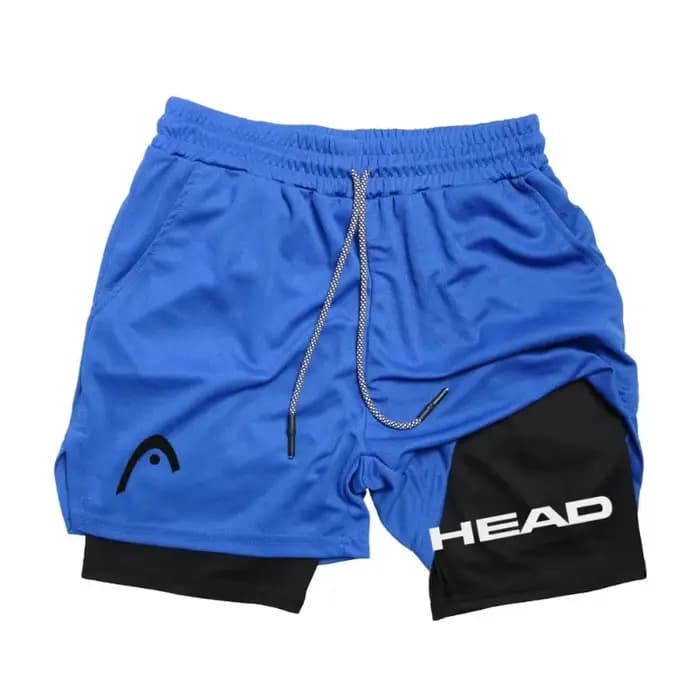 Short de course 2-en-1 pour hommes