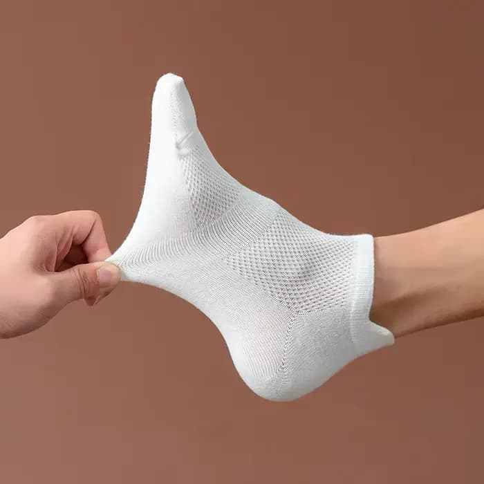4 paires homme coton chaussettes courtes mode respirant maille hommes confortable décontracté cheville chaussette Pack