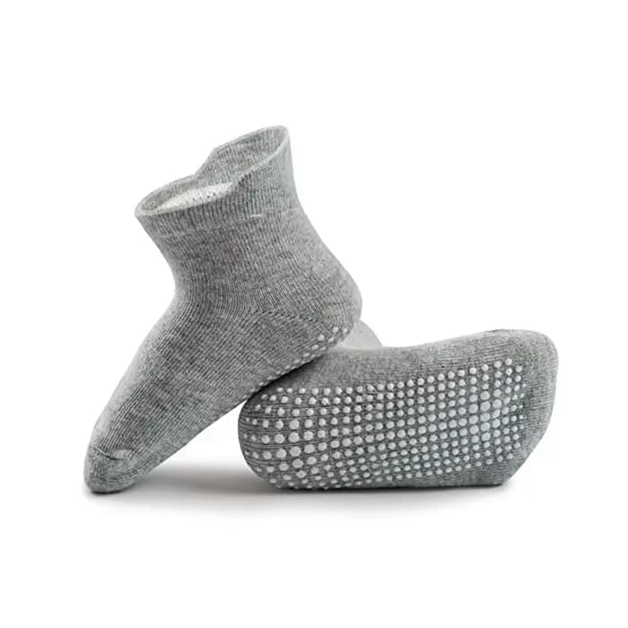 12 paires de chaussettes antidérapantes à points de colle noires