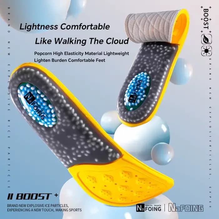 1 paire de semelles intérieures de Sport technologie nuage 4D pour chaussures