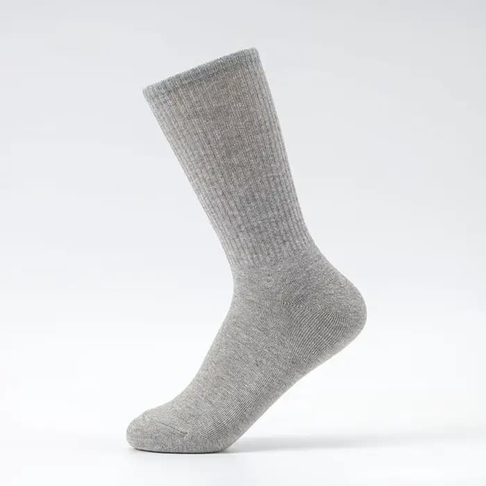 Chaussettes pour hommes coton blanc noir gris respirant longues