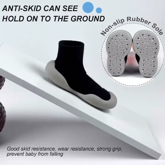 Chaussures-chaussettes antidérapantes pour bébé