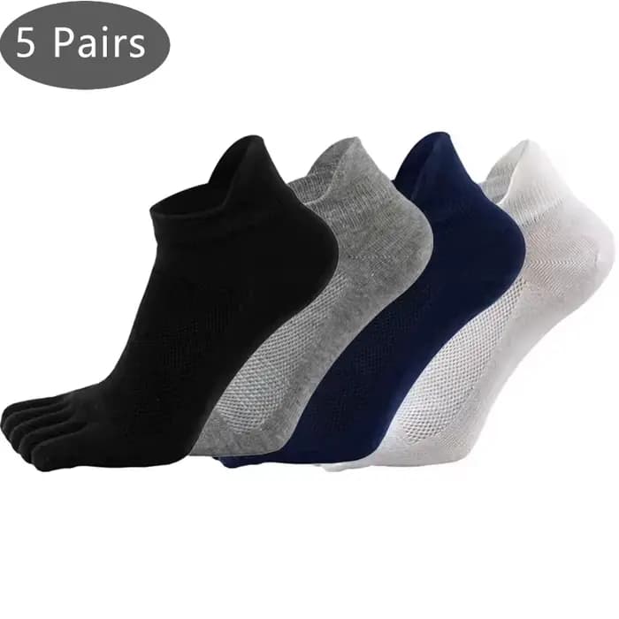 5 paires de chaussettes à cinq doigts pour homme