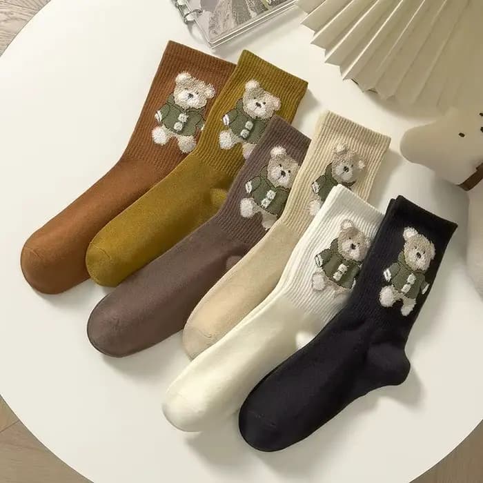 Chaussettes en coton imprimé Animal pour femmes