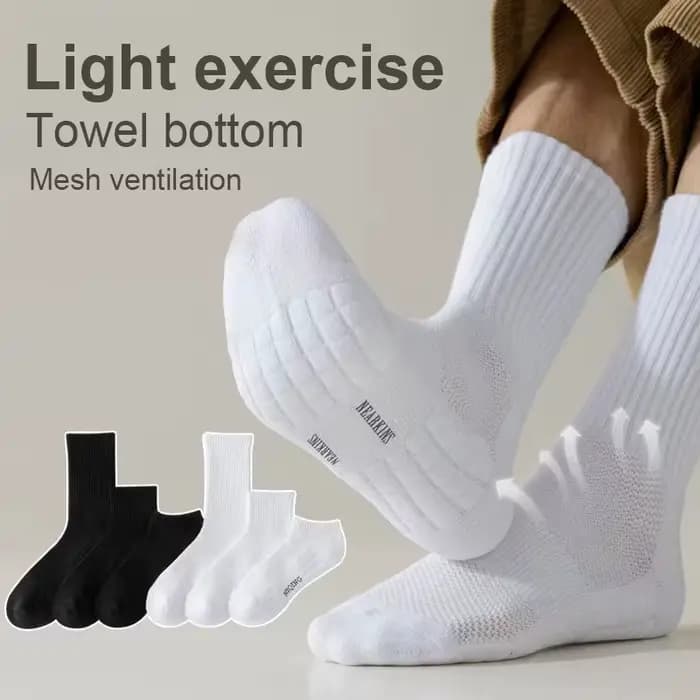 Nouveau 4 paires Cool hommes noir blanc chaussettes chaudes ensemble automne hiver mâle couleur unie Sport