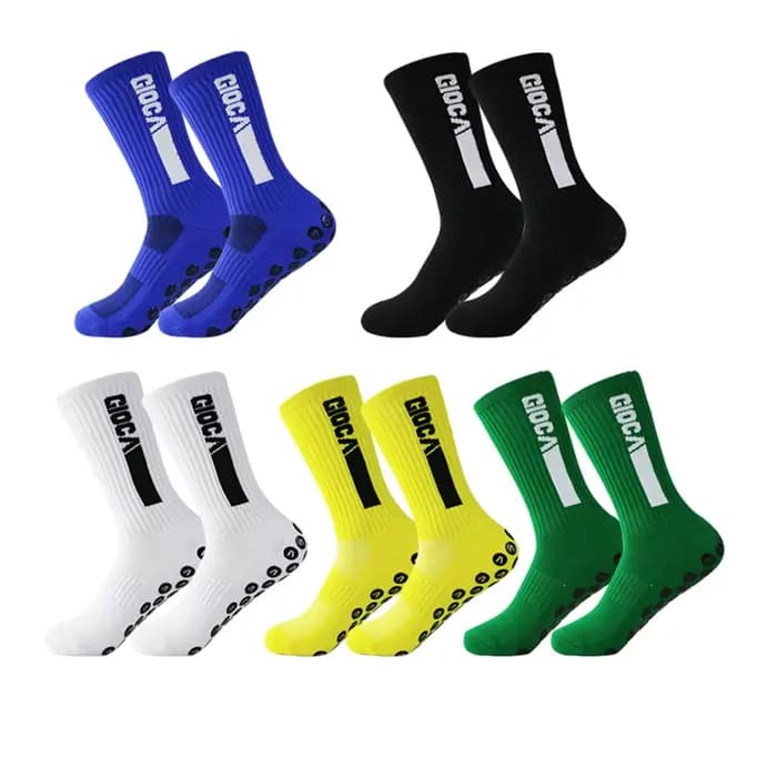 1 paire nouveaux hommes femmes anti-dérapant Silicone sport chaussettes de Football absorbant la sueur respirant