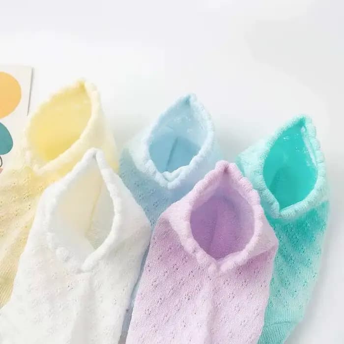 1 paire de chaussettes d'été pour bébés garçons et filles, maille ultra-fine douce, filet pour enfants, nouveau-nés, nourrissons, trou antidérapant