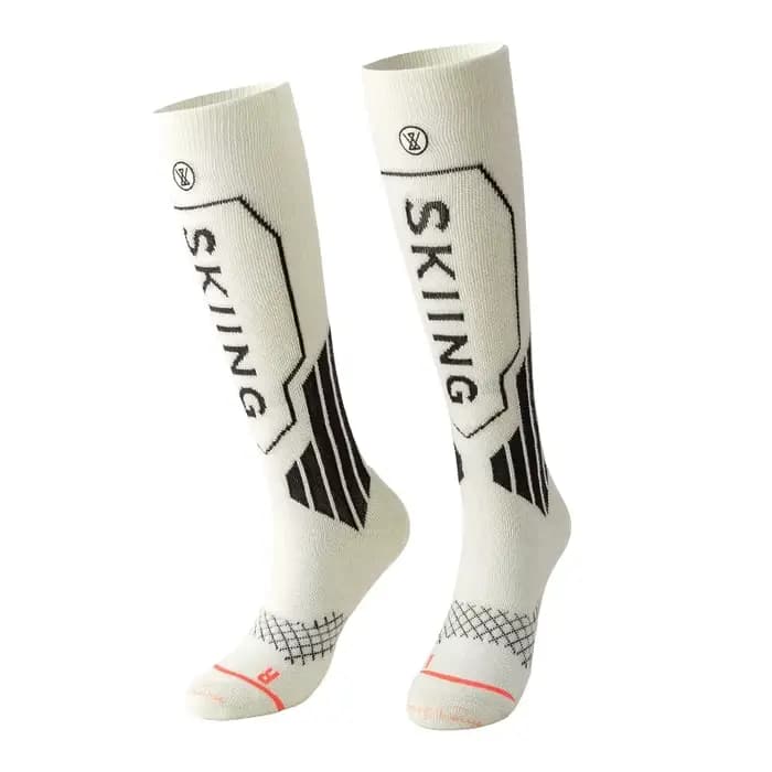 Chaussettes thermiques en laine mérinos, Tube Long, pour Sports de plein air, Ski, randonnée, Ski, alpinisme, pour femmes