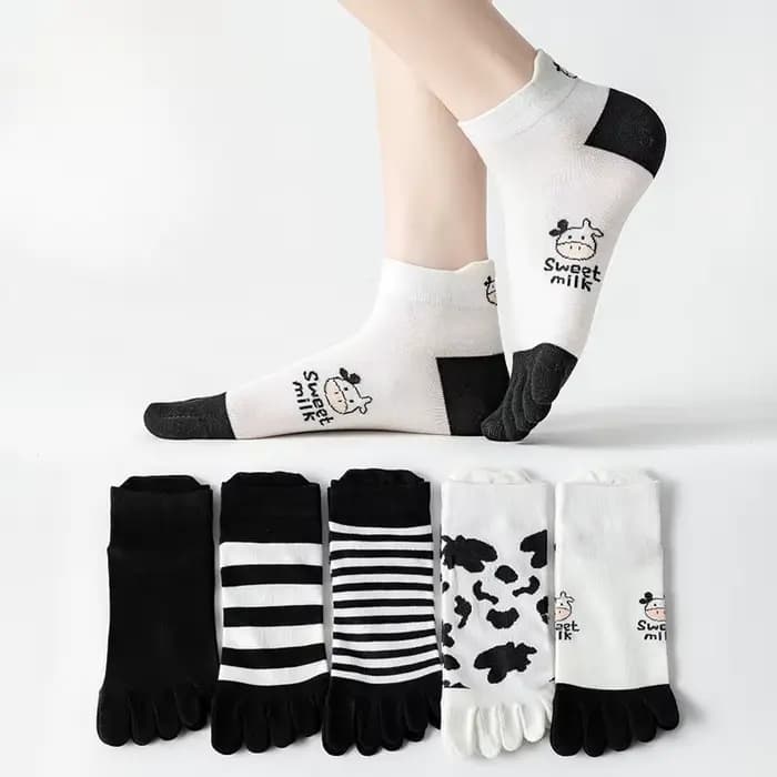 5 paires de chaussettes à cinq doigts pour femmes