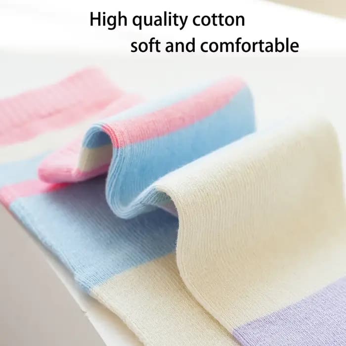 1 paire de nouvelles chaussettes à cinq orteils à la mode et polyvalentes pour enfants, déodorants respirants, confortables et mignons et respirants
