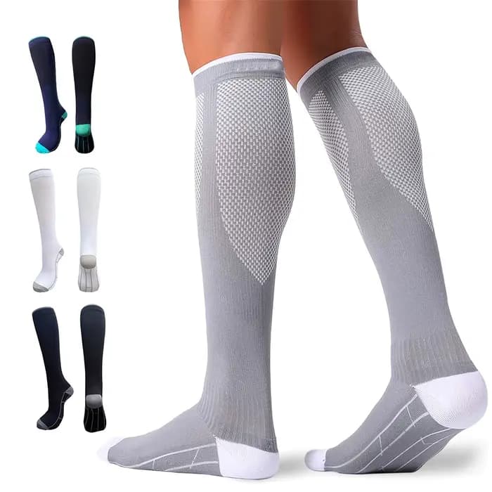 1 paire de chaussettes de compression pour femmes et hommes