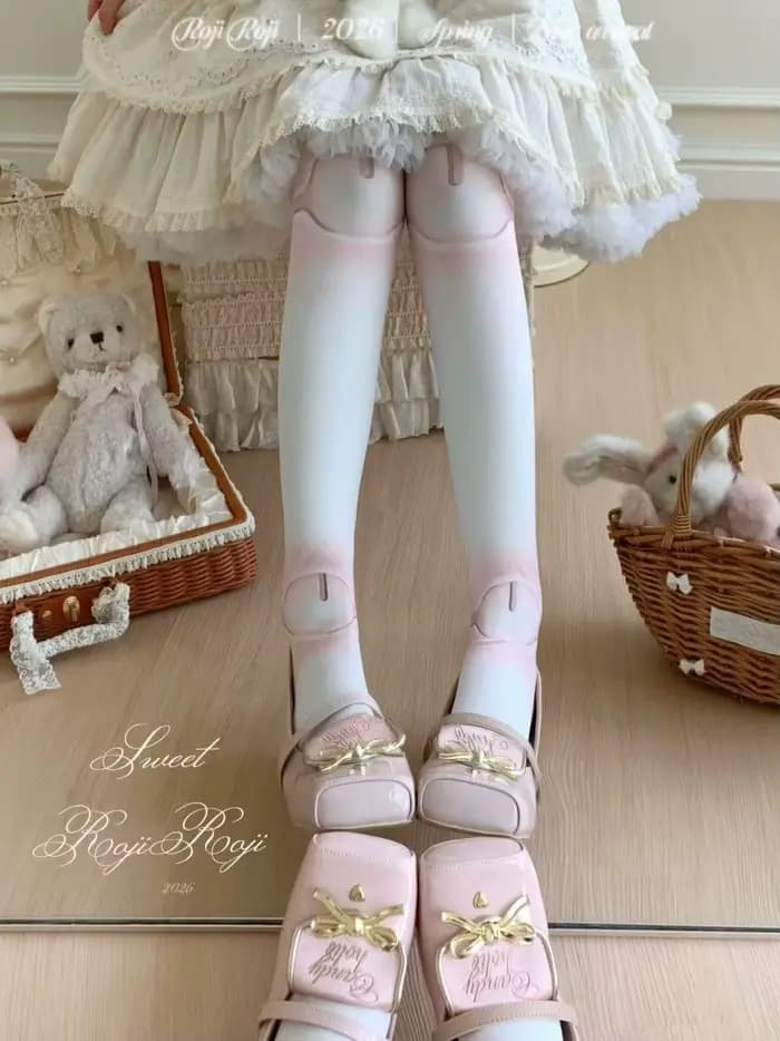 Nouvelles chaussettes japonaises Lolita pour femmes, collants gothiques en velours imprimé 80D, doux et adhérents, pour l'été et l'automne