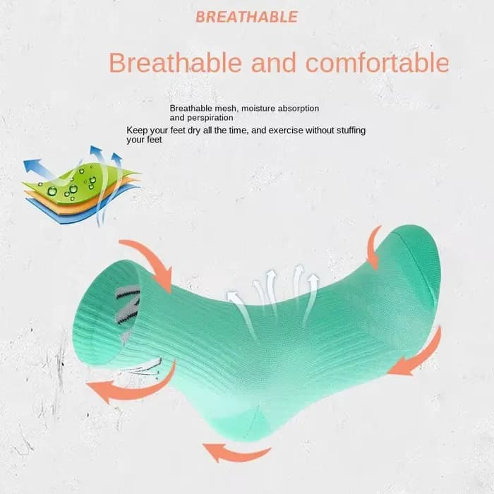 3 paires de chaussettes de sport, chaussettes de course pour hommes et femmes, bas mi-longs à semelle massante, séchage rapide, respirants, pour marathon