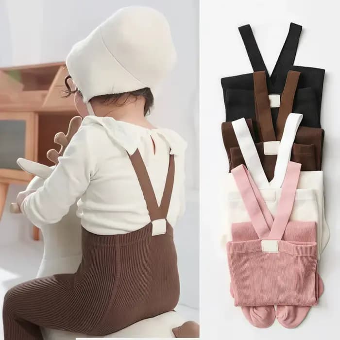 Collants élastiques pour filles collants à bretelles en coton Leggings pour enfants bas de bébé printemps automne chaussettes longues pour nourrissons collants pour tout-petits