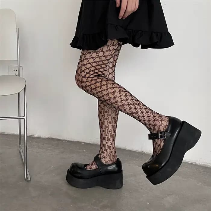 Chaussettes femme maille collants bas chaussettes longues résille collants Sexy bas résille corps bas pour les femmes