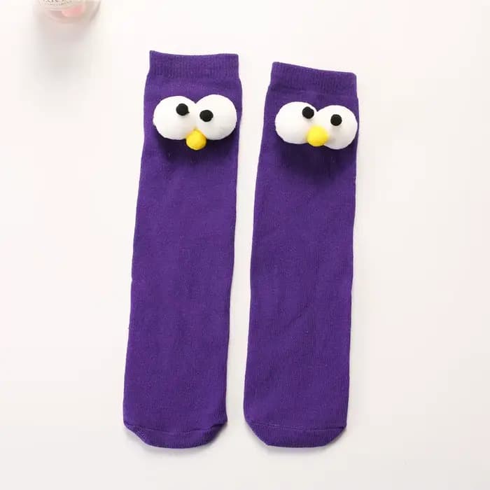 Mode enfants grands yeux tuyaux droits chaussettes