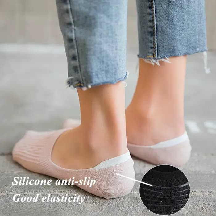 5 paires de chaussettes basses en coton pour femmes