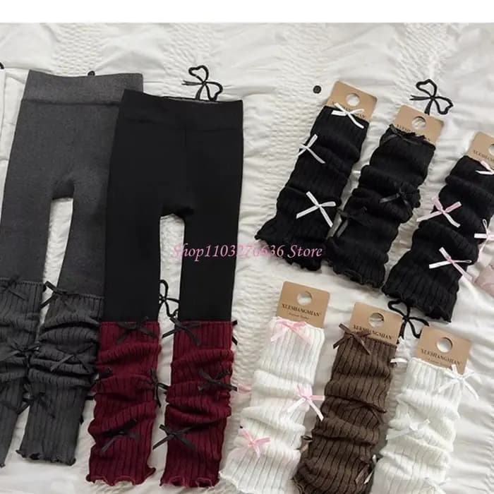 Collants d'hiver à haute densité R6FD pour conception extensible amicale nœud papillon peau filles