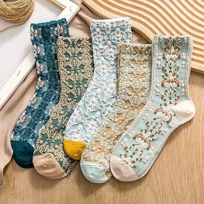Chaussettes d'instituts tridimensionnels rétro