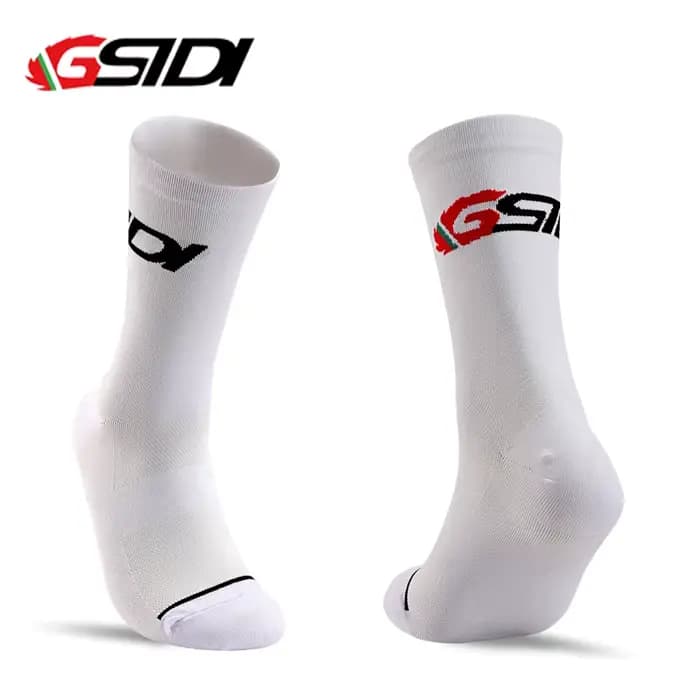 Gsidi nouvelles chaussettes de cyclisme haute qualité Compression hommes vélo en plein air femmes course sport