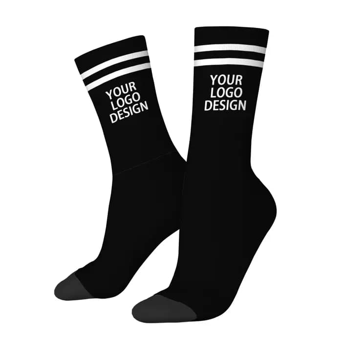 Chaussettes personnalisées avec logo avatar pour hommes et femmes