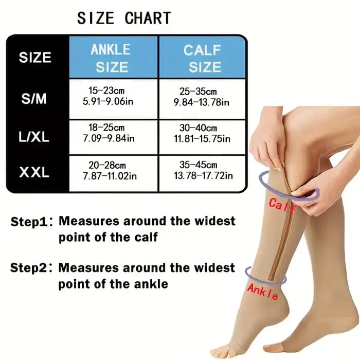 Chaussettes de Compression sans orteils pour hommes et femmes