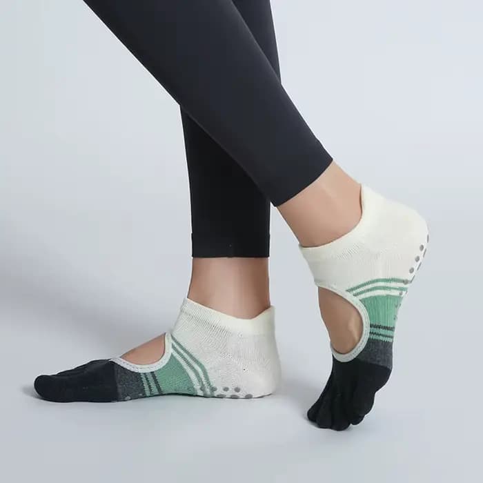 Chaussettes de Yoga à cinq orteils pour femmes