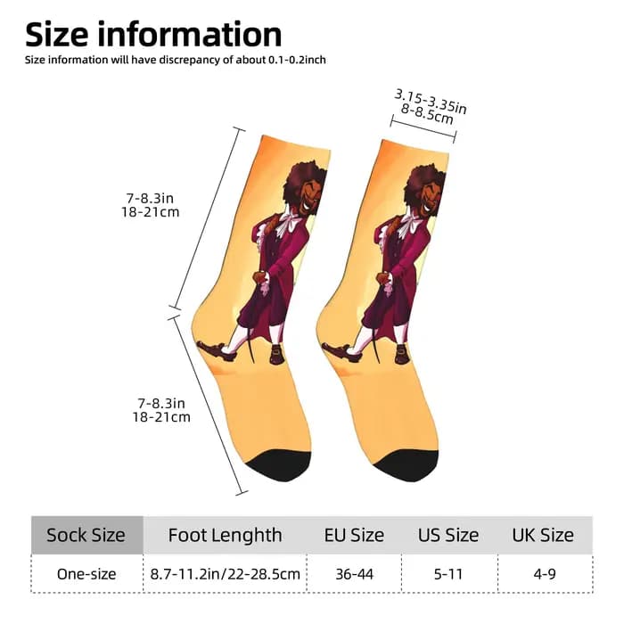 Hamilton Thomas Jefferson chaussettes bas tendance hiver anti-dérapant hommes