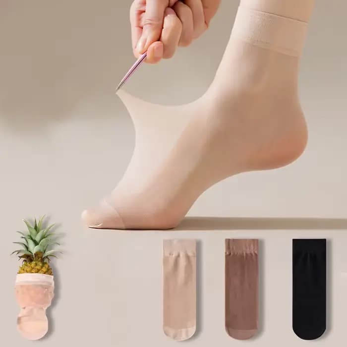 Chaussettes transparentes ultra-fines authentiques 2026, nouvelles, en velours, paires de chaussettes, vente en gros pour femmes et filles, accessoires