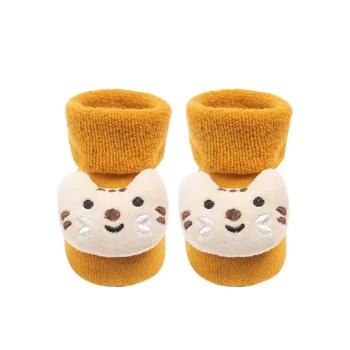 1 paire nouveau-né coton hiver bébé filles garçons enfants chaussettes antidérapantes infantile noël père noël pantoufles chaudes enfants chaussette
