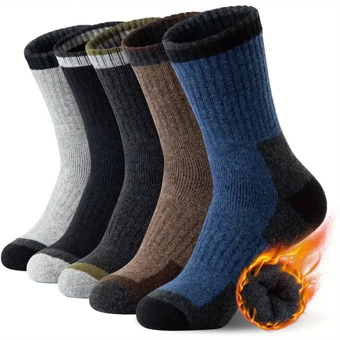 Chaussettes d'hiver en laine mérinos pour hommes et femmes