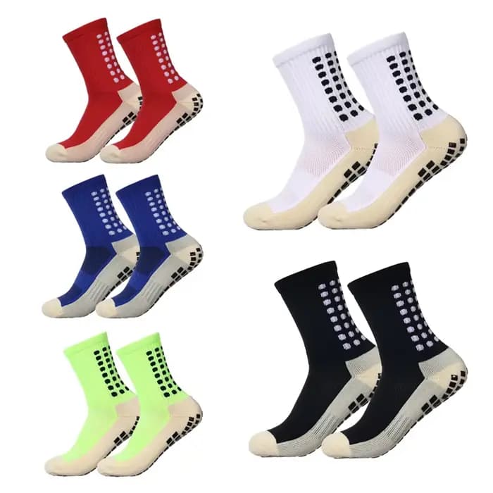 Chaussettes de Football antidérapantes pour hommes et femmes, chaussettes de Sport respirantes avec fond en Silicone, pour Sport de plein air, course à pied, cyclisme